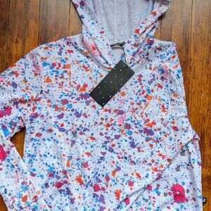 Terez Hoodie Paint Splatter Size S